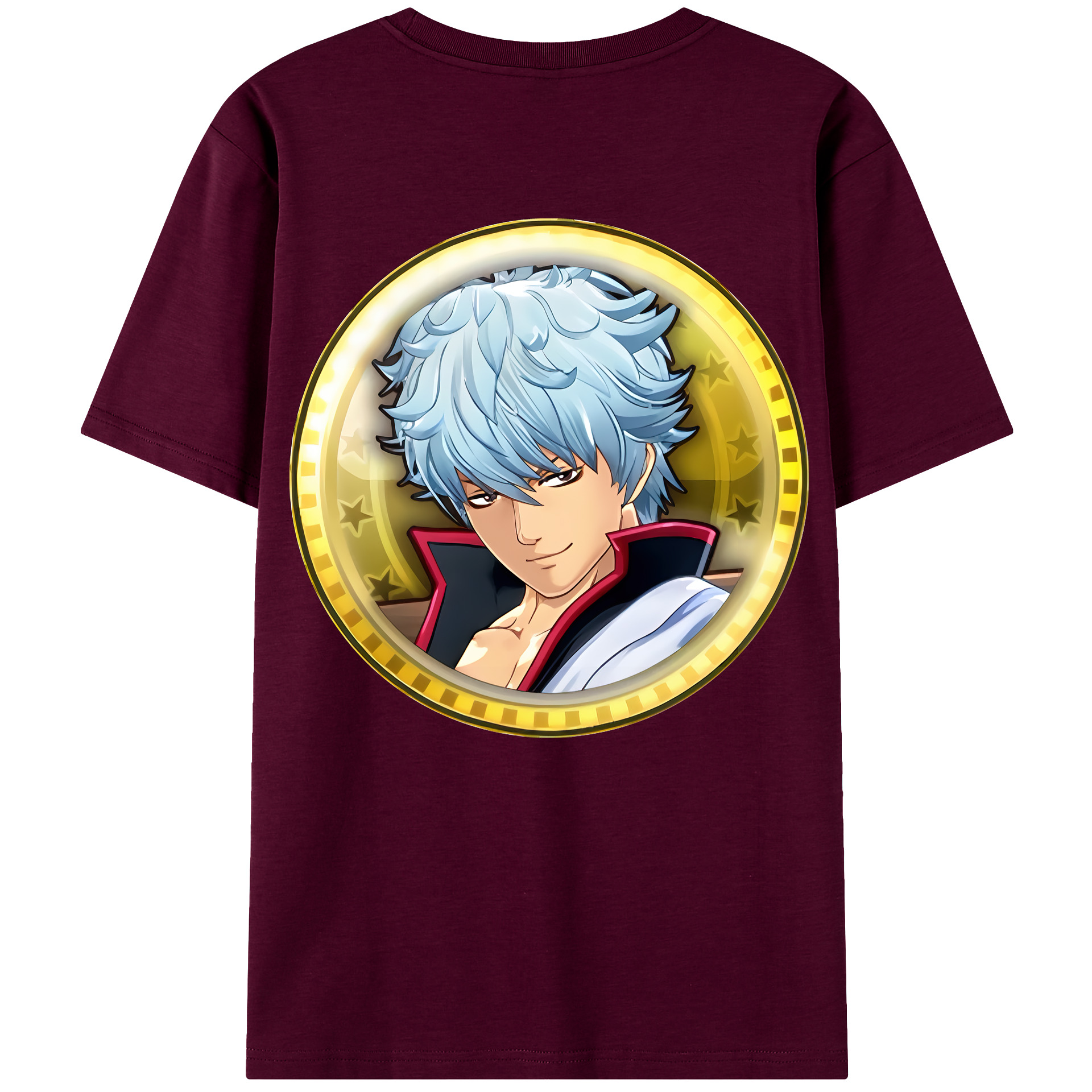 （画像用） ぎんたま 坂田銀時（さかたぎんとき） 神楽 志村新八（しむら しんぱち） GINTAMA Sakata Gintoki Kagura Shimura Shinpachi レディース半袖Tシャツ(バックプリント)